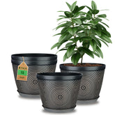 Quarut front view of four 15-inch pots showing modern design and value