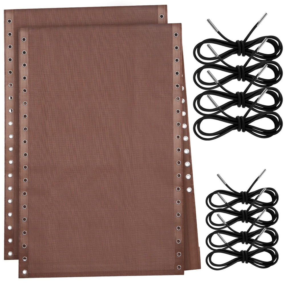 Queekay front view of brown replacement sling showing clean finish and durability benefit