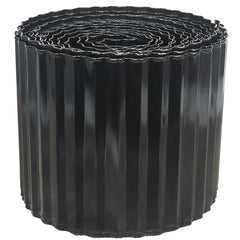 Quibbay front view of rolled corrugated metal edging showing length and finish benefits