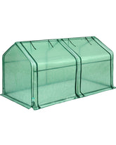 Quictent front view tabletop greenhouse showing compact protection for seedlings