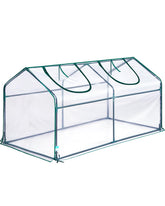 Quictent mini greenhouse front view showing compact footprint and protection