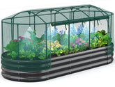Quictent front view of 8x3x1 ft raised garden bed showing sturdy planter and neat finish