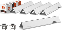 QuliMetal flavorizer bars front view showing a five-piece replacement set and fit benefit