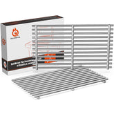 QuliMetal front view of SUS304 grates showing durable construction and even heat