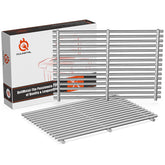 QuliMetal front view of full two-piece grates showing fit and finish, improves durability