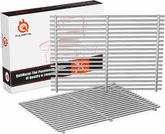 QuliMetal front view of two 18.75-inch grates showing precise fit and finish