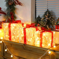 Qulist close-up of tinsel and bow highlighting decorative texture and polish