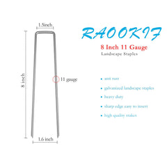 RAOOKIF close-up galvanized finish that resists rust for longer outdoor use