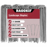 RAOOKIF front packaging showing 200 galvanized 12-inch stakes and count benefit