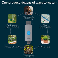 Rachio valve mounted on faucet demonstrating quick installation benefit