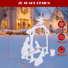 Raemean Mary figure detail emphasizing realistic silhouette and easy placement