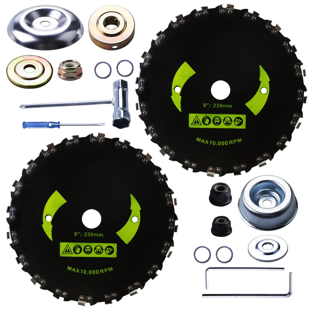RAHQHD front view of packaged two-blade kit showing accessories and benefits