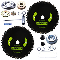 RAHQHD front view of packaged two-blade kit showing accessories and benefits