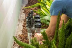 Rain Bird underside showing diaphragm and captive spring for durable sealing