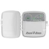 Rain Bird RC2 front panel showing buttons and layout for easy programming