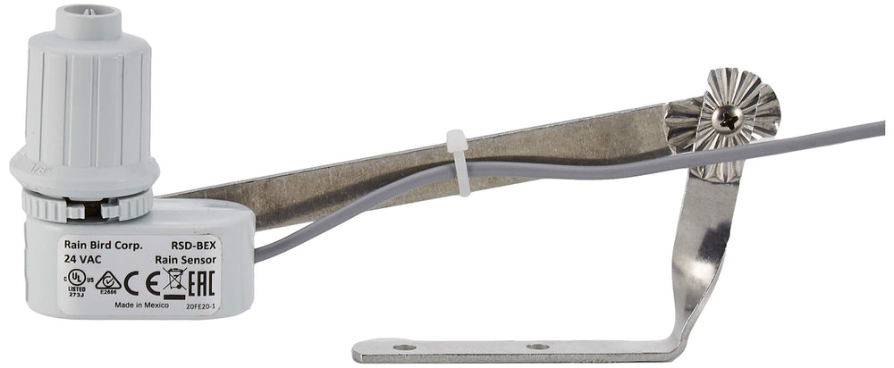 Fluidra Rain Bird front view showing sensor and compact weatherproof housing benefit of durability