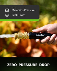 RAINPOINT close-up of 3/4" GHT thread detail highlighting durable brass precision