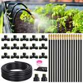 RAINPOINT front packaging showing complete 50ft drip irrigation kit and contents benefit quick setup