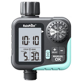 RAINPOINT front panel display showing settings for easy programming