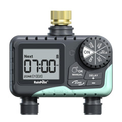 RAINPOINT front panel showing controls and LED display for easy programming