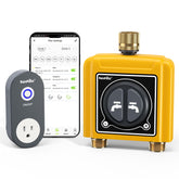 RAINPOINT front view showing brass inlet and outlet for durable leak-free setup
