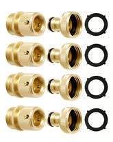 RAINPOINT front packaging showing 4-set brass quick connector kit, durable and ready