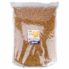 RANZ close-up of whole dried mealworms texture for high-protein appeal