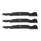 RAPartsinc three-pack front view showing Cub Cadet blade fit and ready-to-install benefit