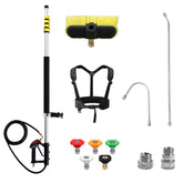 RAYNEL wand front view showing full pole and handle, easy extended reach