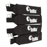 RedMax shoulder straps front view showing four OEM straps and comfortable padding