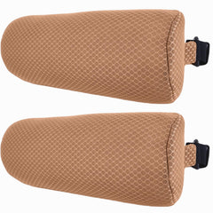 REEZEIVI front view brown headrest pillow showing supportive shape and fit