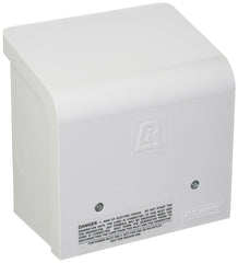 Reliance Controls PBN30 front inlet view showing weatherproof cap and safe outdoor connection