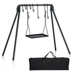 RELIANCER front assembled grill showing sturdy A-frame stability and easy setup