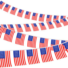 Remagr front view of full 200 ft banner for instant patriotic impact