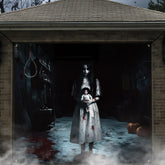 Remagr front view of ghost girl banner showing full spooky design and curb appeal