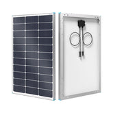 Renogy front view showing panel surface and higher power benefit