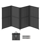 Renogy 200W front folded view showing compact carry and travel convenience