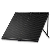 Renogy front view of 200W suitcase panel showing portability and quick setup benefit