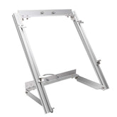 Renogy pole mount front view showing assembled brackets and steady base benefit stability