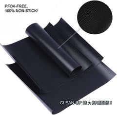 Renook close-up PTFE-fiberglass texture highlighting durable non-stick surface for easier grilling