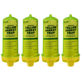 RESCUE! front packaging showing four yellowjacket traps and attractant benefits
