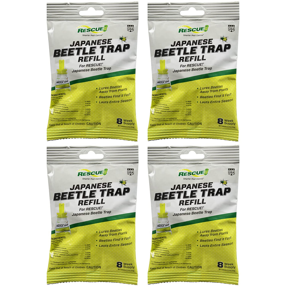 RESCUE! front packaging of refill lures showing 4-pack and benefits