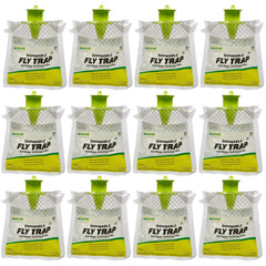 RESCUE! front packaging showing 12 hanging fly traps and key features