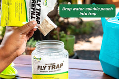 RESCUE! refill process with water showing quick activation benefit