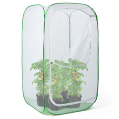 RESTCLOUD front view of mesh plant enclosure showing full protection and visibility