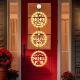 Retisee Joy front view showing three round LED panels and festive benefit