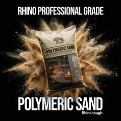 RHINO POLYMERIC SAND sand texture close-up showing fine grains for tight joints
