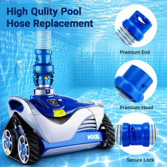 RHRTTUE twist-lock connector close-up showing secure leak-proof fit for reliable suction