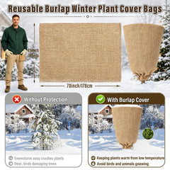 Riare close-up jute weave texture that breathes and insulates plants