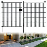 richmen front view fence installed protecting yard boundary